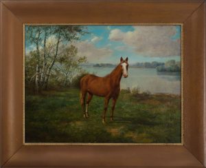 Charles Grant Beauregard (American, 1856 - 1919) - Horse in Landscape